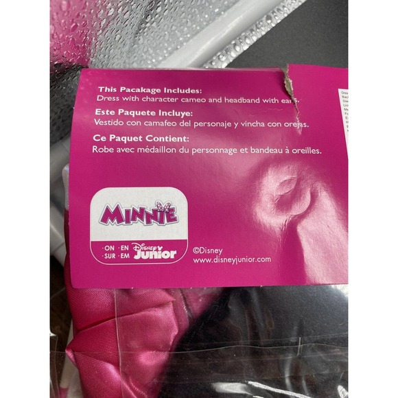 Minnie Mouse Pink Adaptive Disney Junior Fancy Dress Up Halloween Child Costume - Picture 13 of 16